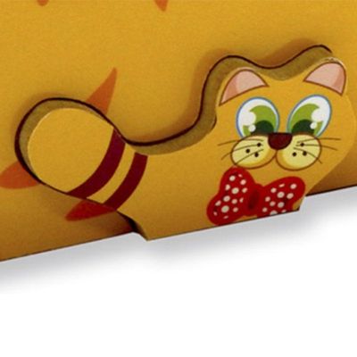 Quebra Cabeça Zoo Filhotes Madeira - Gato - 73611 - Maninho Artesanatos