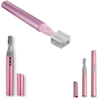 Mini Depilador Elétrico Pelos Rosto Bigode Buço Sobrancelhas Caneta Rosa
