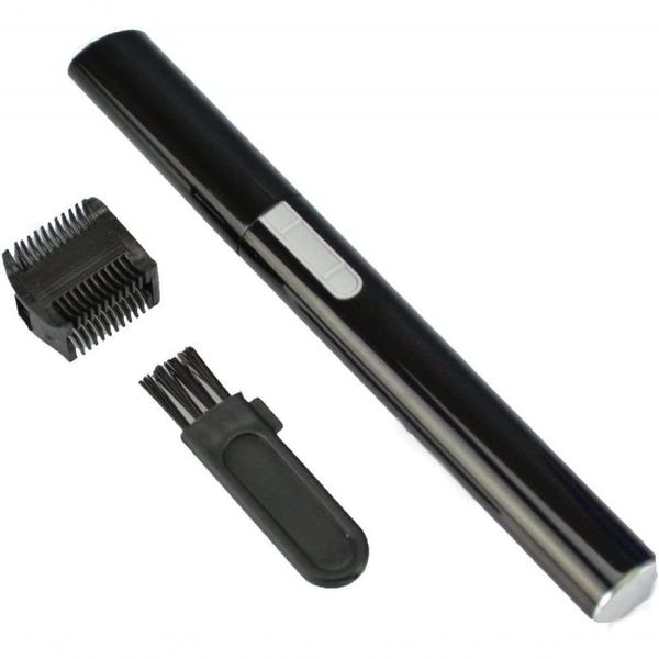 Mini Depilador Elétrico Sobrancelhas Buço Caneta Preta - Depiladora