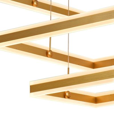 Lustre Pendente Sindora Dcd03048 Dourado Led Bivolt