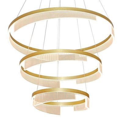 Lustre Pendente Sindora Dcd03161 Dourado Led Bivolt