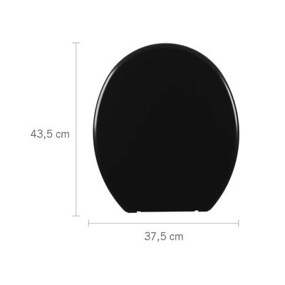 Assento Sanitário Soft - Astra Preto