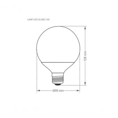 Lâmpada Led Globo 9,5w Taschibra E27 Bivolt 6500k Luz Fria