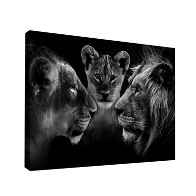 Quadro Decorativo Family In Black Br Artes Pequeno 60x40