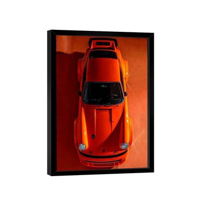Quadro Porsche 911 Laranja Br Artes