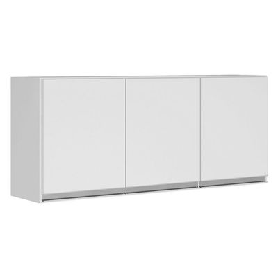 Conjunto De Armários Aéreo Cozinha Planejada Lux 120cm E 80cm 100% Mdf Branco Tx Fosco - Desk Design