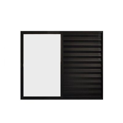 Veneziana 3 Folhas De Correr S/grade 1.00 X 1.50 Alumínio Preto Linha Modular - Hale