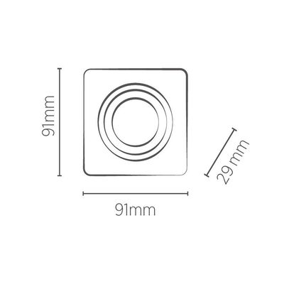 Spot De Embutir Recuado No Frame Save Energy Mr16 Gu10 Bivolt Branco Se-330.2034