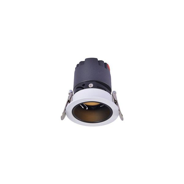 Spot De Embutir Nordecor Zagle Redondo Led Alto Irc 97 5w Bivolt Branco 2700k Luz Amarela