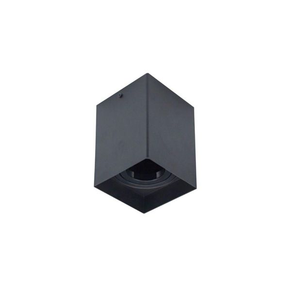 Spot De Sobrepor Astraled Carina Mr16 Gu10 Quadrado Bivolt Preto Ss-7803