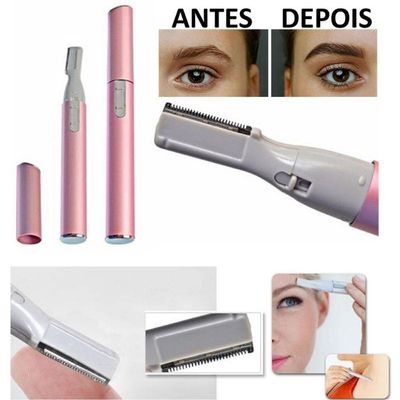 Aparador Depilador Pelos Nariz Sobrancelhas Orelhas Caneta Rosa