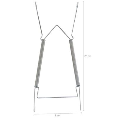 Suporte Com Mola Aramado Pra Pendurar Pratos Até 30cm Parede