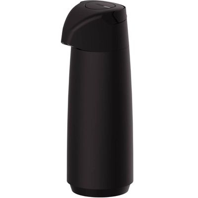 Garrafa Térmica de Café Tramontina Exata 1,8L Água Chá em Plástico Preto com Ampola de Vidro