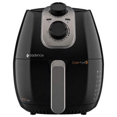Fritadeira Sem Óleo Cadence Cook Fryer FRT525 Preta 110V