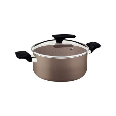 Jogo De Panelas Tramontina Milazzo Alumínio Antiaderente Starflon Max Amêndoa 5 Peças Tramontina
