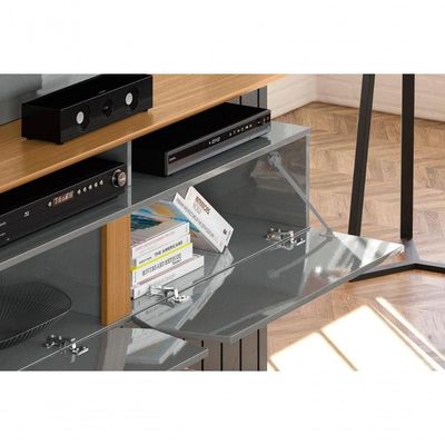 Painel Intense Painel Para Tvs Até 55'' 2 Portas Cinza Perolizado-tauari Lukaliam
