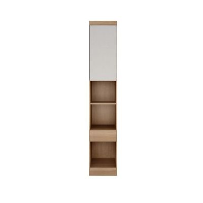 Modulo Criado De Casal Safira Em Mdf 1 Porta Clic Móveis Cumaru/fendi