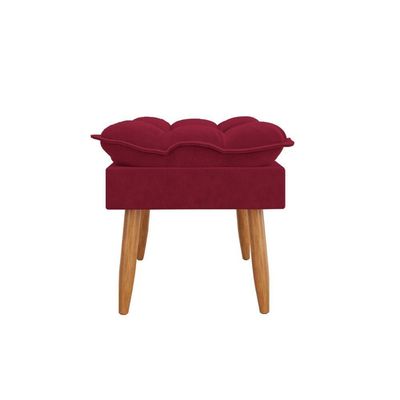 Puff Moderno Luxo Sala Sofisticação Cozinha Escritório Marsala