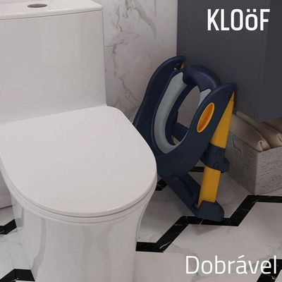 Assento Sanitário Infantil Com Escada Azul