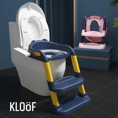Assento Sanitário Infantil Com Escada Azul