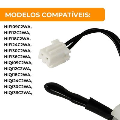 Sensor De Degelo Evaporadora 9.000 A 36.000 Btus Elgin Eco Dream Único