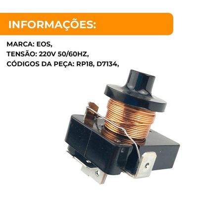 Relé De Partida Para Compressores 1-8hp 220v 50-60hz - Eos Único