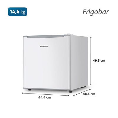 Frigobar Mondial 46L Porta Reversível Branco FGB-01-W50 220V