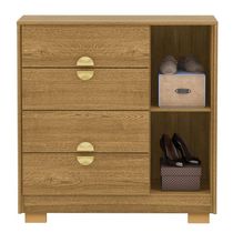 Cômoda Sapateira 4 Gavetas Clarabella Nature