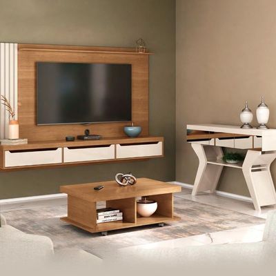 Painel Tv Mesa Aparador Sala Pdh4641 Cinamomo Off White Arly Cinamomo Off White