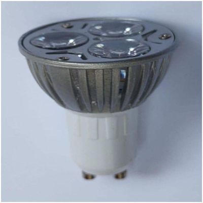 Spot De Embutir Redondo Preto Com Dicroica 4,8W Branco Neutro