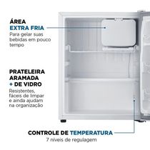Frigobar Mondial 73L Porta Reversível Branco FGB-01-W80 110V