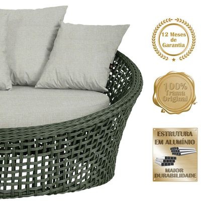 Chaise Hungria Pintura Preta Corda Náutica E3 Trama Original Verde