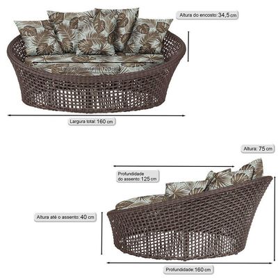 Chaise Hungria Pintura Preta Corda Náutica E6 Trama Original Marrom