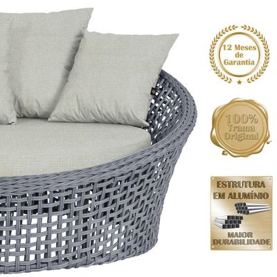 Chaise Hungria Pintura Preta Corda Náutica E3 Trama Original Prata