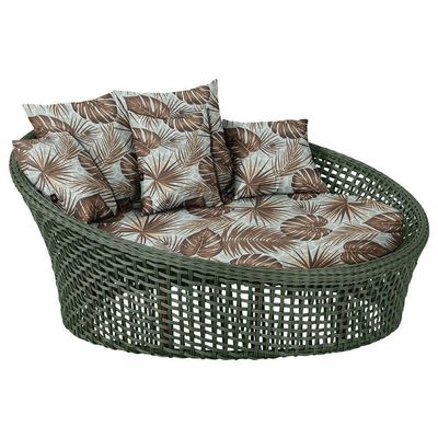 Chaise Hungria Pintura Marrom Corda Náutica E6 Trama Verde