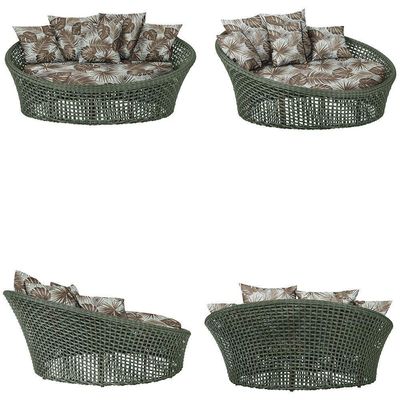 Chaise Hungria Pintura Marrom Corda Náutica E6 Trama Verde