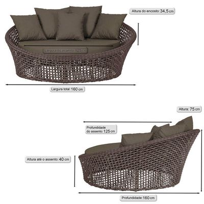 Chaise Hungria Pintura Fendi Corda Náutica E9 Trama Original Marrom
