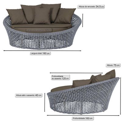 Chaise Hungria Pintura Fendi Corda Náutica E9 Trama Original Prata