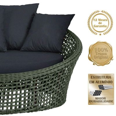 Chaise Hungria Pintura Marrom Corda Náutica E12 Trama Verde