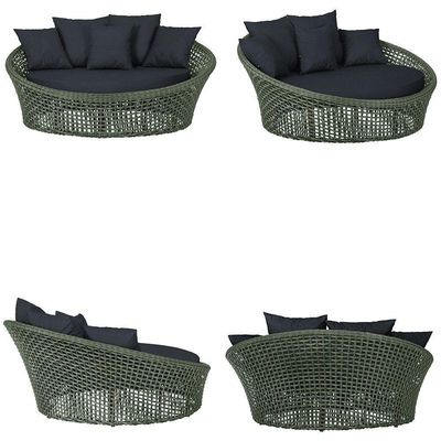 Chaise Hungria Pintura Marrom Corda Náutica E12 Trama Verde