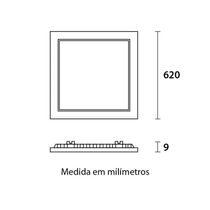 Placa Led Blumenau Emb 40 6500k Quad 62cm 80476004