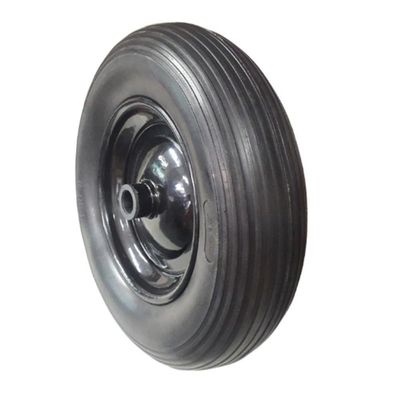 Roda Pneu Maciço Carrinho Plataforma Carga C/ Rolamento