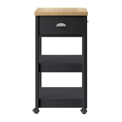 Aparador Carrinho Café 1 Gaveta 45 Cm Ba130 Preto Dtall