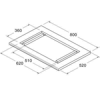 Tampo Para Balcao Cooktop 4 Bocas 80 Cm Cd413 Riviera Dtall Riviera