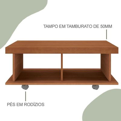 Mesa De Centro Para Sala 90 Cm 4632 Cinamomo Arly Cinamomo