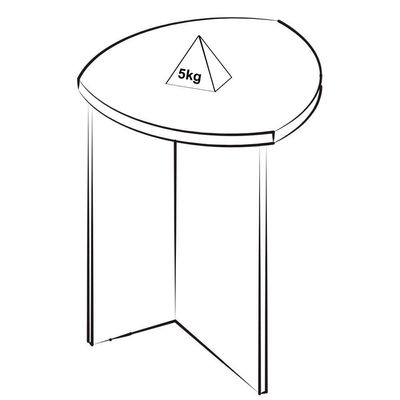Mesa De Apoio Para Sala 45 Cm 4444 Cedro Arly Cedro