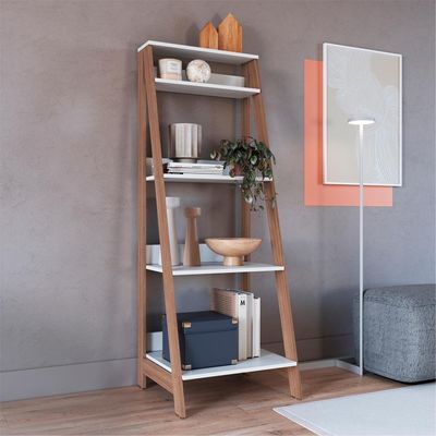 Estante Multiuso 4 Prateleiras B81 Branco Montana Novam Branco Montana