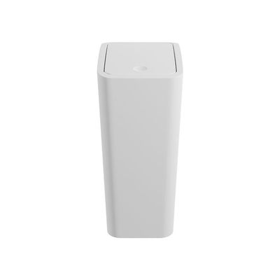 Lixeira Astra Ltc2 Com Tampa Click 8l Retangular Branco
