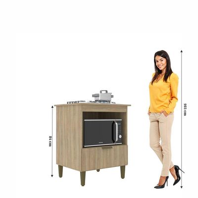 Balcão Cooktop Iara 4 Bocas J Carvalho Dourado