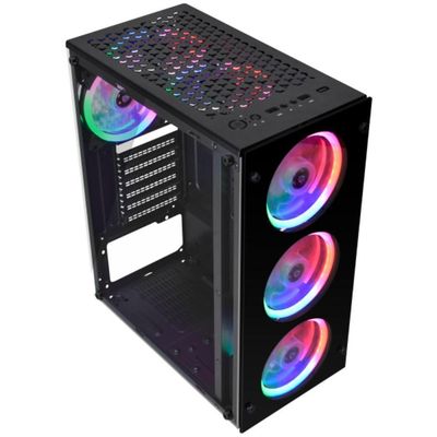 Gabinete Gamer Kmex Cg-a1tp Led Rgb